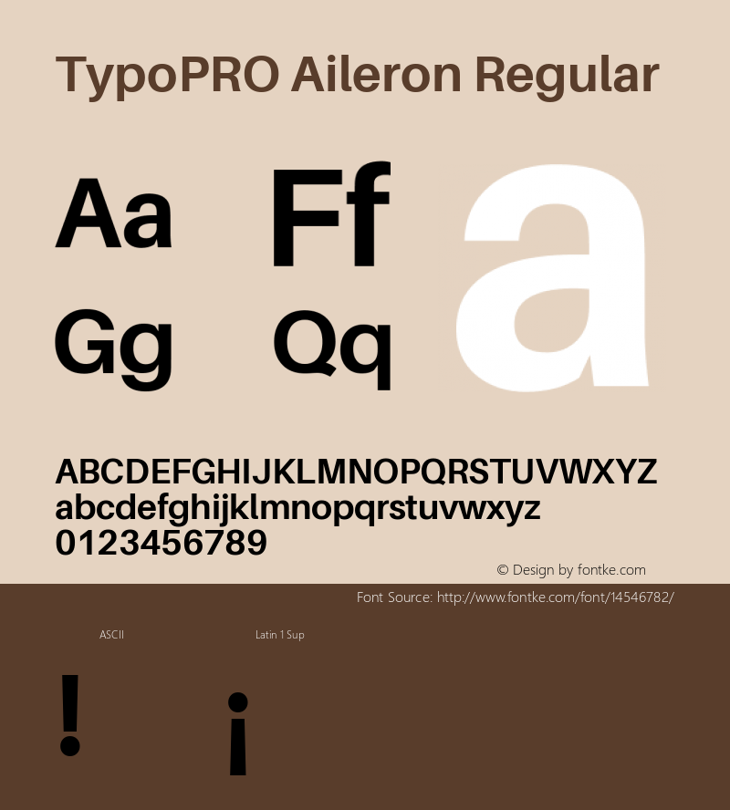 TypoPRO Aileron Regular Version 1.000;PS 001.000;hotconv 1.0.70;makeotf.lib2.5.58329 Font Sample