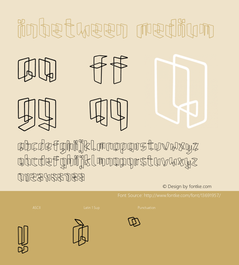 Inbetween Medium Version 001.000 Font Sample