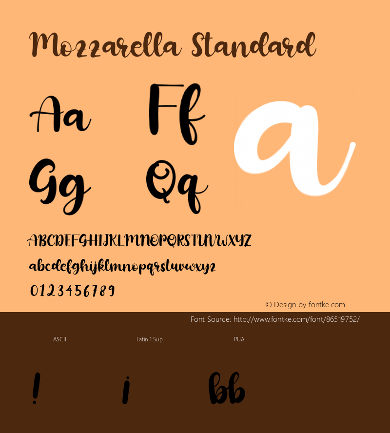 Mozzarella Standard Version 1.00;October 12, 2020;FontCreator 12.0.0.2563 64-bit Font Sample