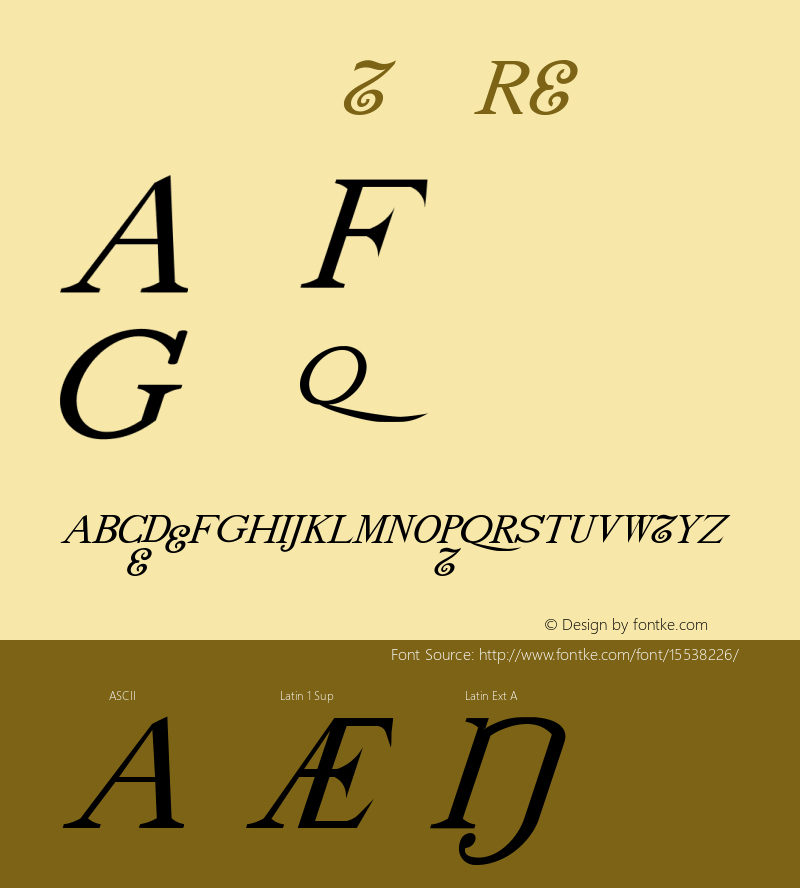 drmdozitbx14 Regular Version 001.001 Font Sample