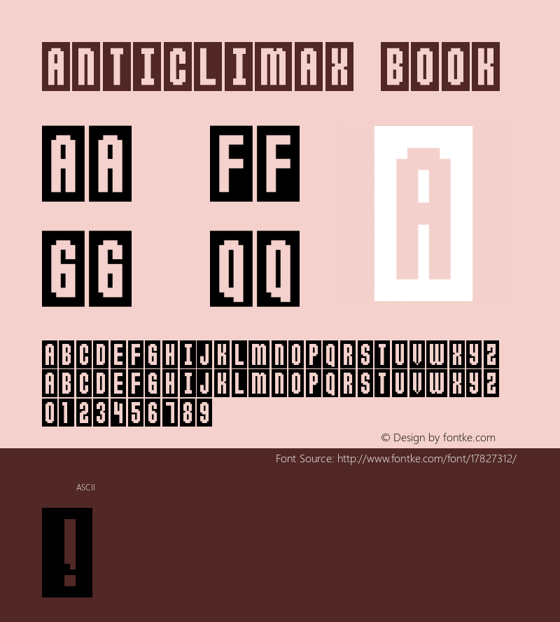 Anticlimax Book Version 2 Font Sample