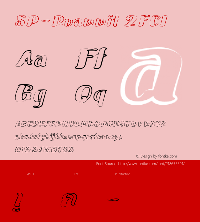 SP-Ruammit 2FCI Version 2.000;December 8, 2021;FontCreator 14.0.0.2793 64-bit图片样张