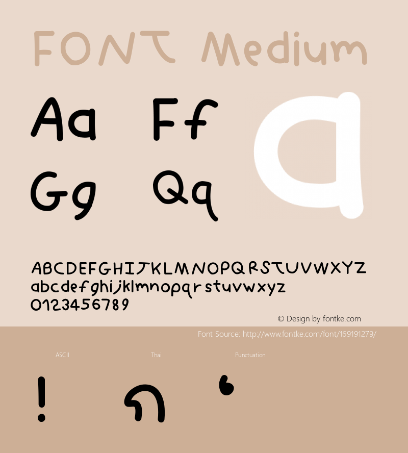 FONT Version 001.000图片样张