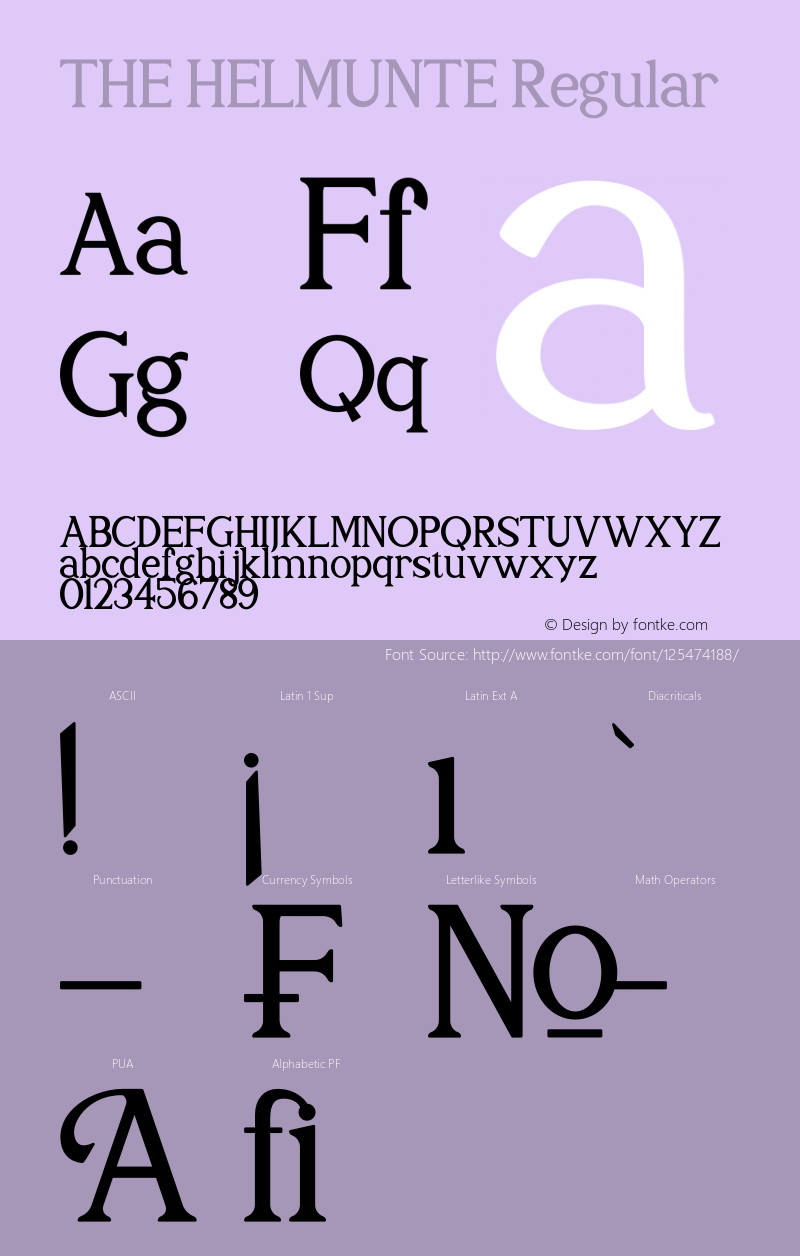 THE HELMUNTE Version 1.00;March 15, 2021;FontCreator 13.0.0.2683 64-bit Font Sample