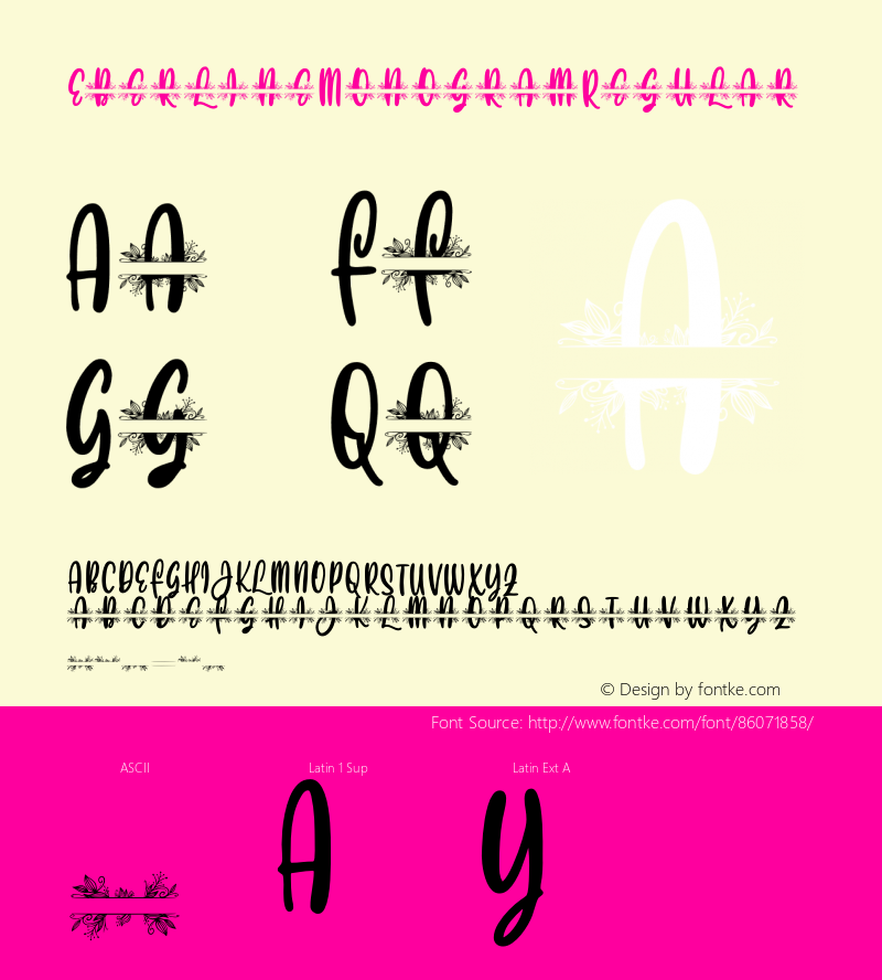 Eberline Monogram Version 1.00;October 20, 2020;FontCreator 12.0.0.2567 64-bit Font Sample