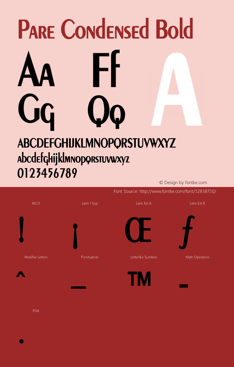 PareCondensedBold Altsys Fontographer 4.1 1/9/95 {DfLp-URBC-66E7-7FBL-FXFA} Font Sample