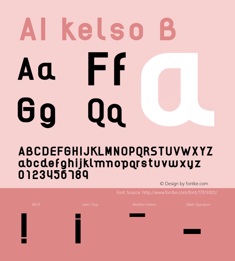 AI kelso B Fontographer 4.7 9/16/07 FG4M­0000002045 Font Sample