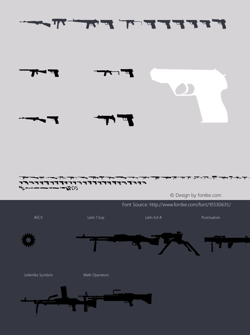 GUNs Regular Version 1.60 2010 Font Sample