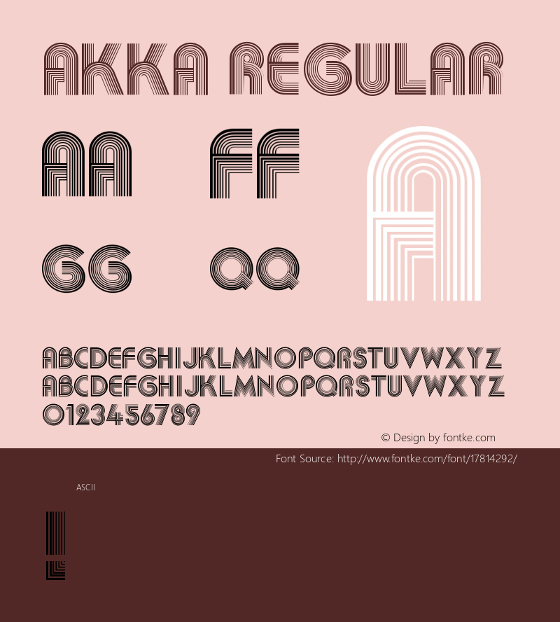 Akka Regular Version 1.0 Font Sample