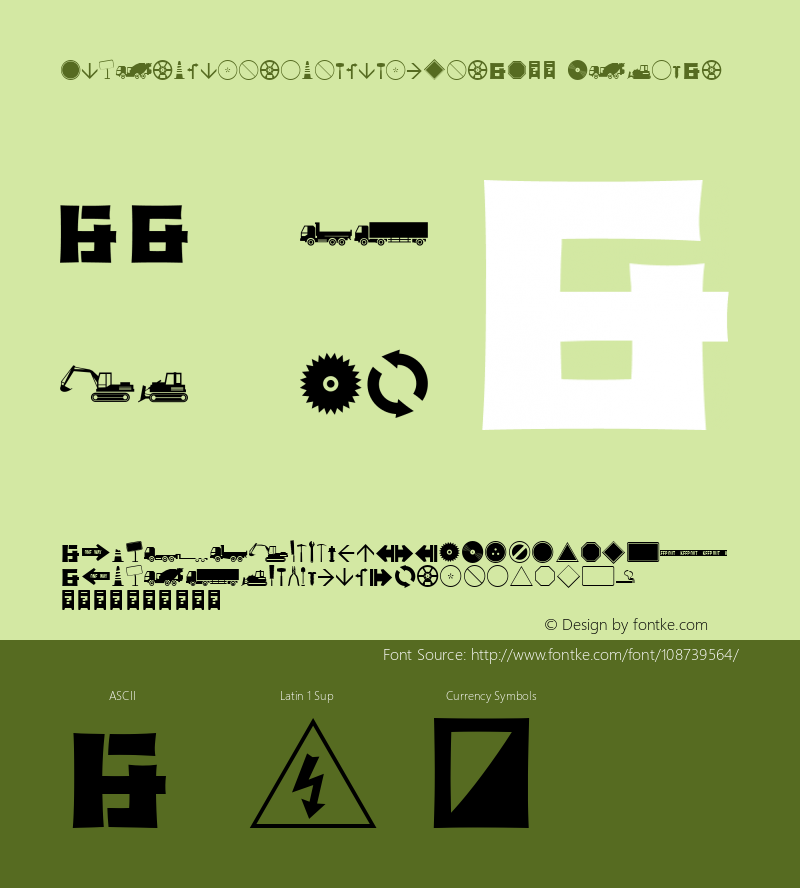 Underconstructionism Xtra W95 Version 1.00 Font Sample