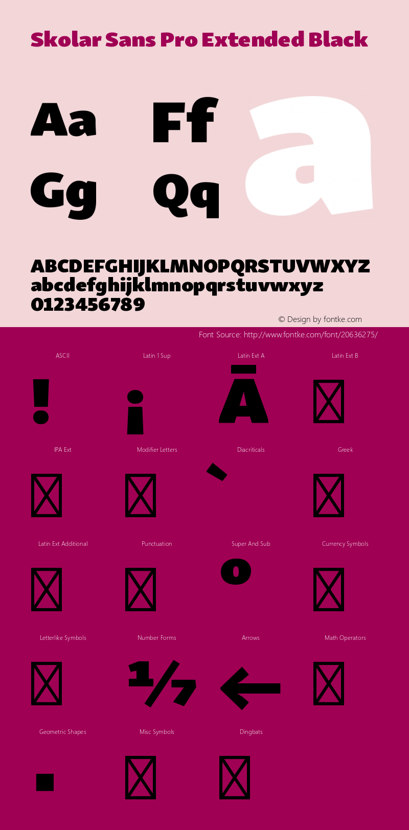 SkolarSansPro-ExtendedBlack Version 1.000;PS 001.001;hotconv 1.0.56 Font Sample