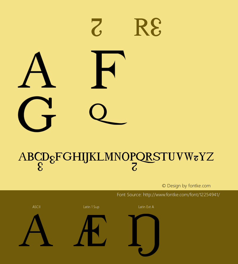 drmdozbx11 Regular Version 001.001 Font Sample