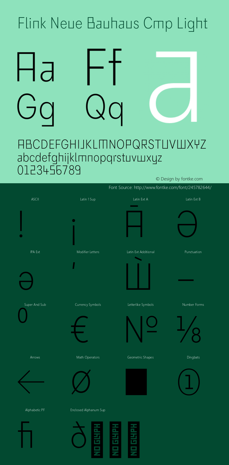 Flink Neue Bauhaus Cmp Light Version 2.100;Glyphs 3.1.2 (3150)图片样张