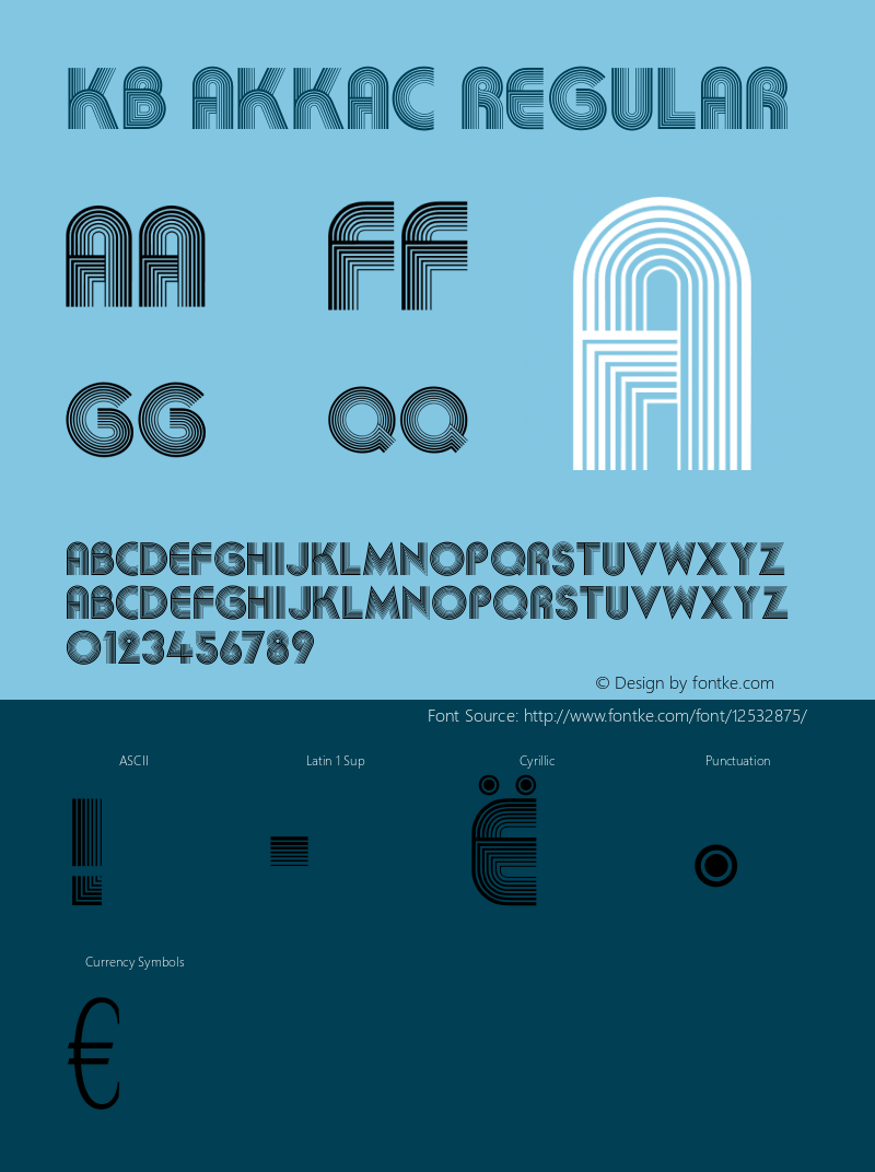 KB AkkaC Regular OTF 1.0;PS 001.001;Core 116;AOCW 1.0 161 Font Sample