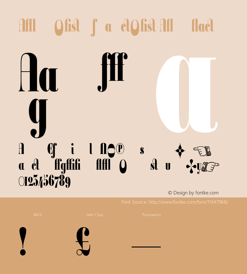 Ambroise Francois AltBlack Version 001.000 Font Sample