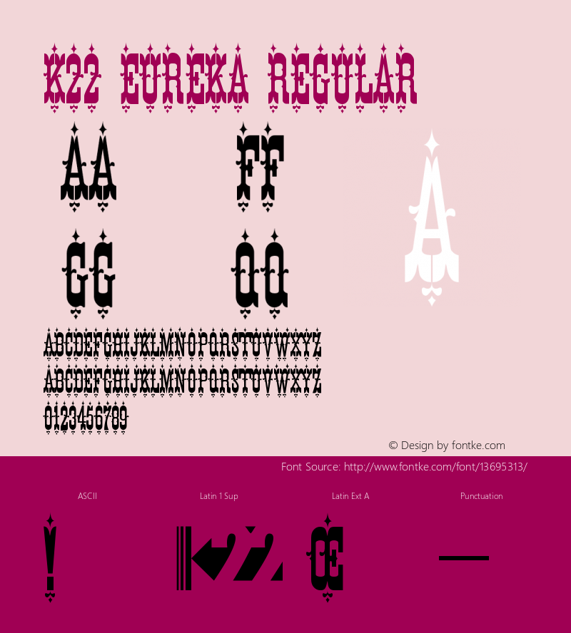 K22 Eureka Regular Version 1.000 Font Sample