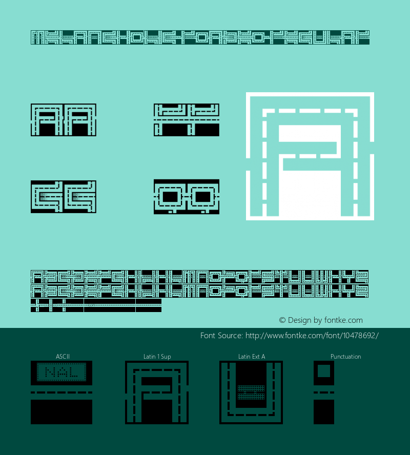 Melancholic Roadeo Regular Version 1.0 Font Sample