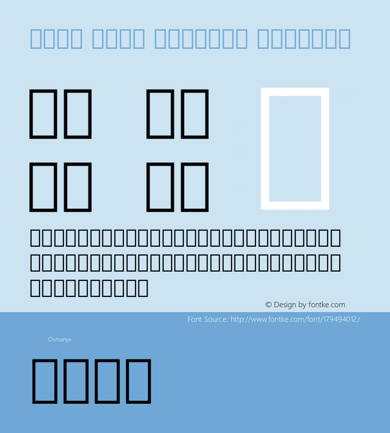 Noto Sans Osmanya Regular Version 2.000图片样张