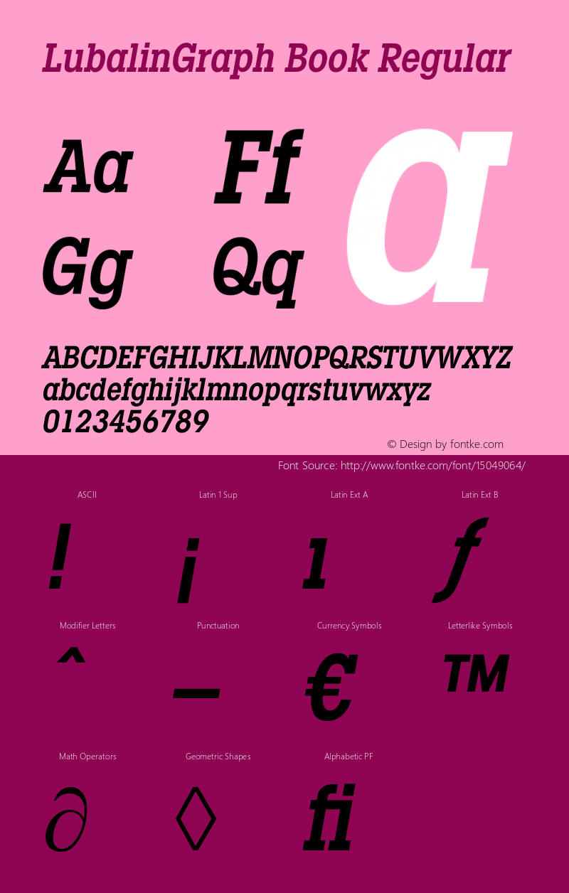 LubalinGraph Book Regular Version 1.00;com.myfonts.easy.itc.lubalin-graph.condensed-demi-obl.wfkit2.version.3L5q Font Sample