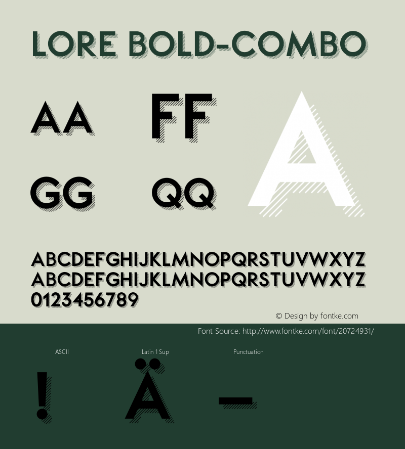 LORE Bold-Combo Version 1.000;PS 001.000;hotconv 1.0.70;makeotf.lib2.5.58329 DEVELOPMENT Font Sample