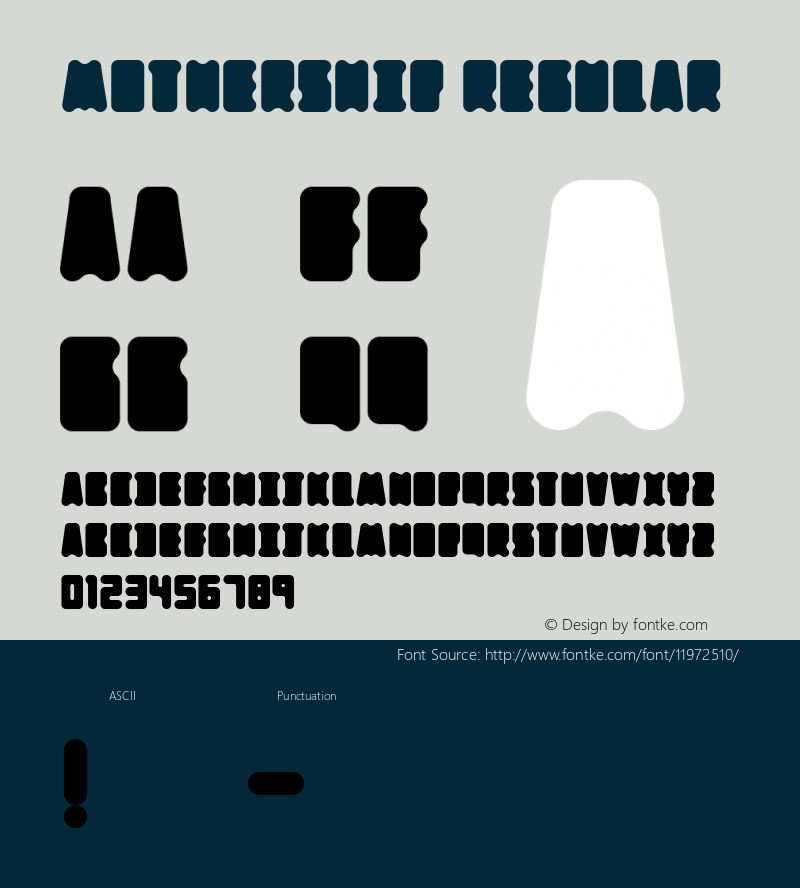 Mothership Regular Version 001.000 Font Sample