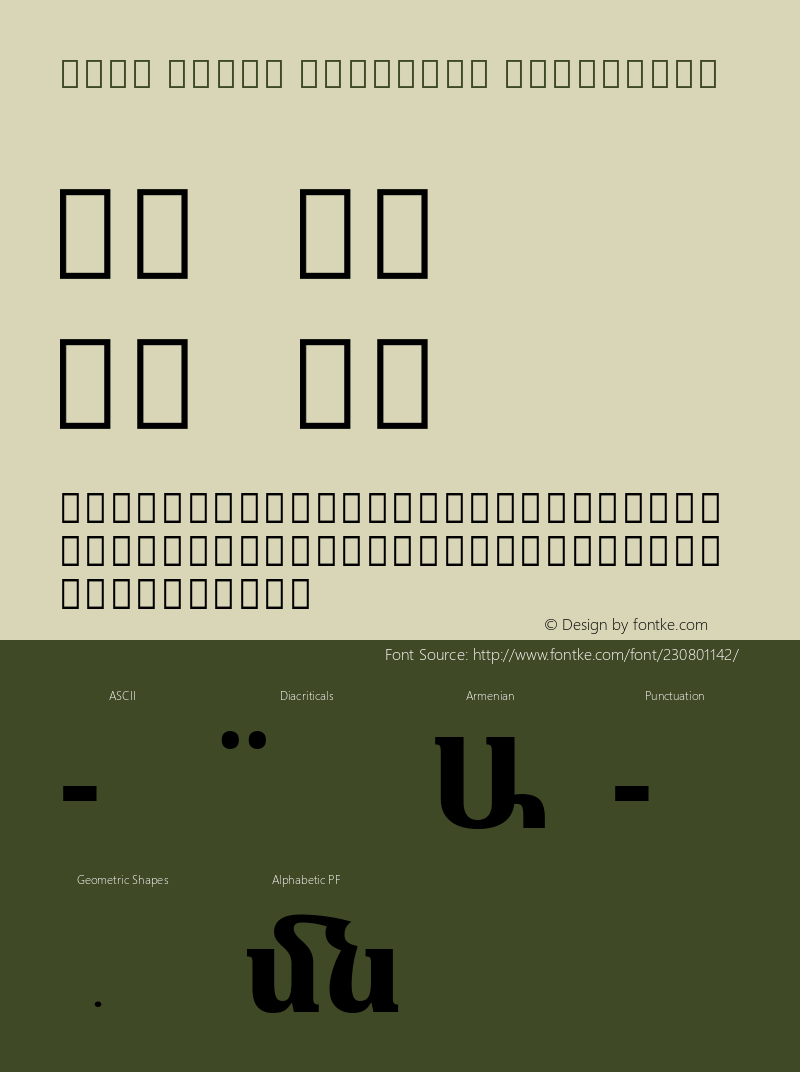 Noto Serif Armenian ExtraBold Version 2.005; ttfautohint (v1.8) -l 8 -r 50 -G 200 -x 14 -D armn -f none -a qsq -X 