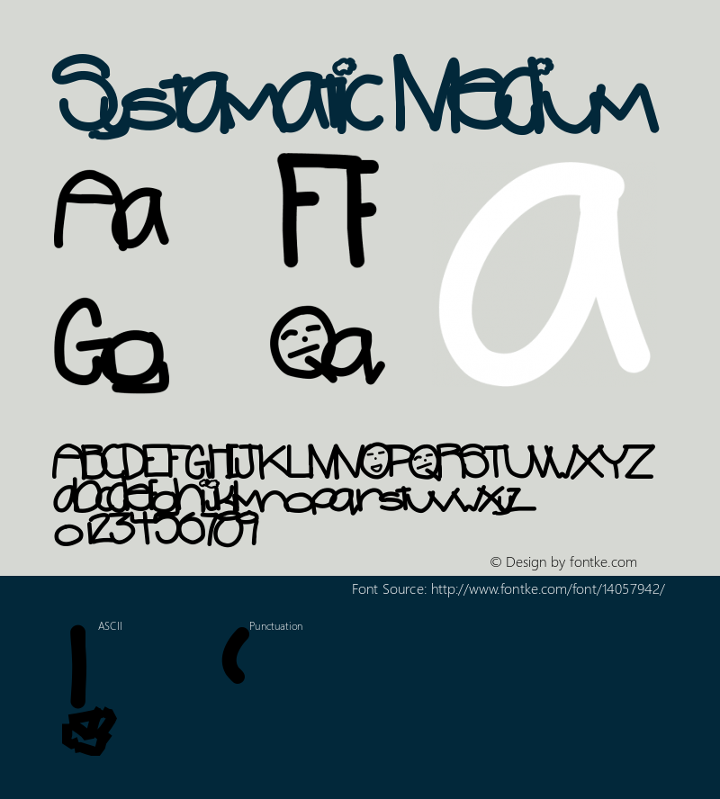 Systamatic Medium Version 001.000 Font Sample