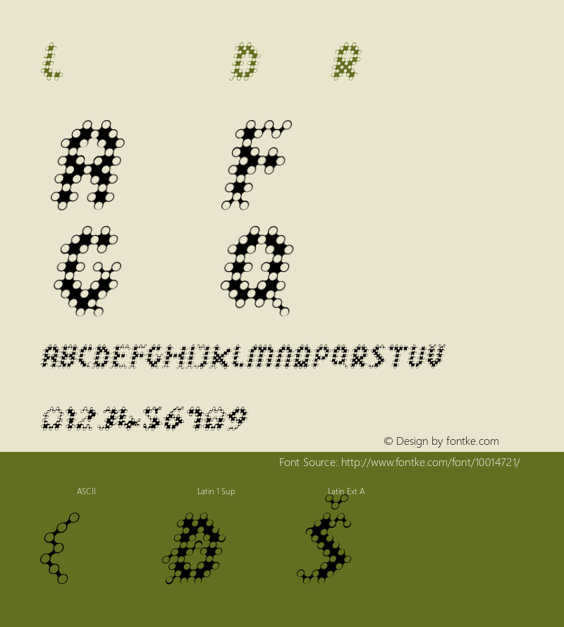 LinotypeDot Regular 001.000 Font Sample