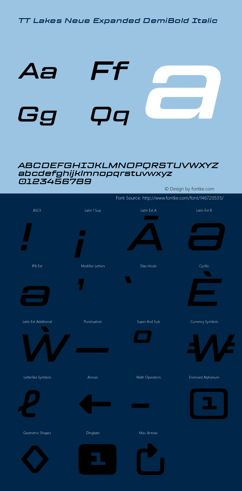 TT Lakes Neue Expanded DemiBold Italic 1.000.18052020 Font Sample