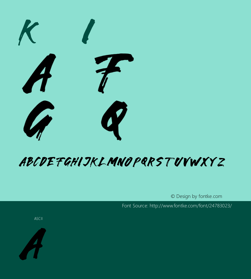 Karam-Italic Version 1.000 Font Sample