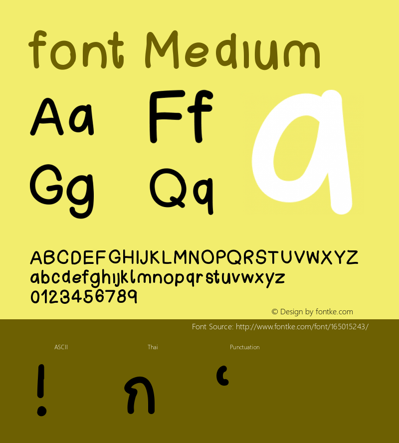 font Version 001.000 Font Sample