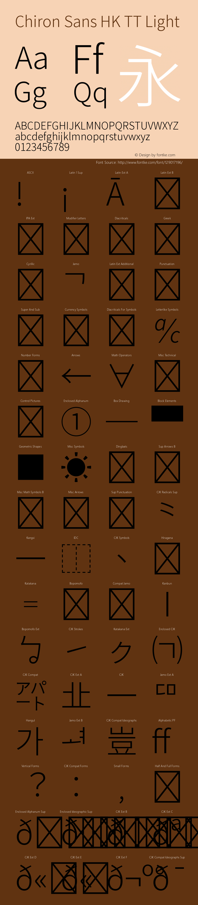 Chiron Sans HK TT Light Version 2.033;hotconv 1.0.109;makeotfexe 2.5.65596 Font Sample