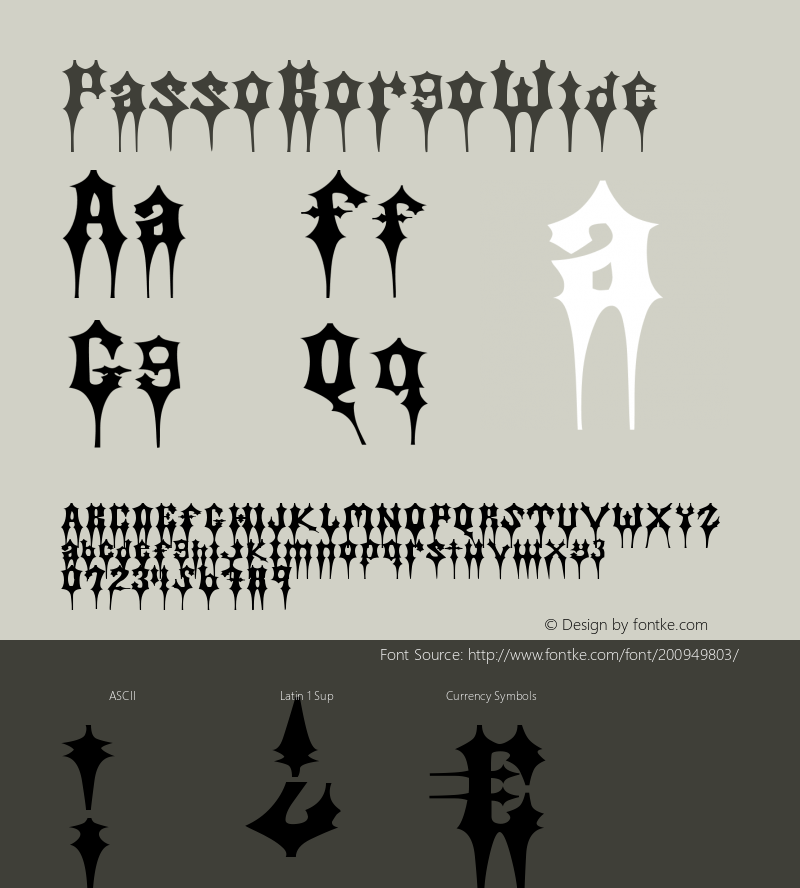 ☞PassoBorgoWide Version 0.000 2007 initial release; ttfautohint (v1.5);com.myfonts.easy.intellecta.passo-borgo.wide.wfkit2.version.2WZ3图片样张