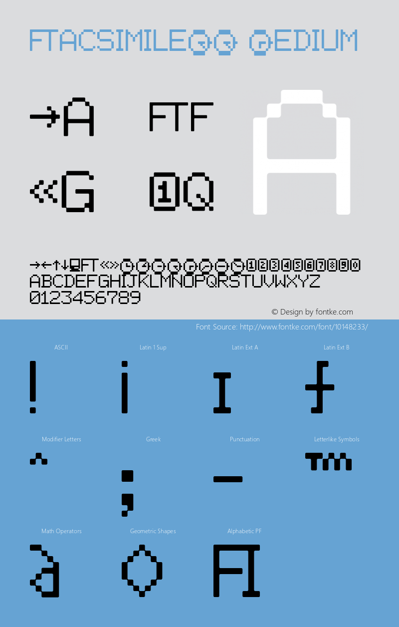 FacsimileLL Medium Version 001.000 Font Sample