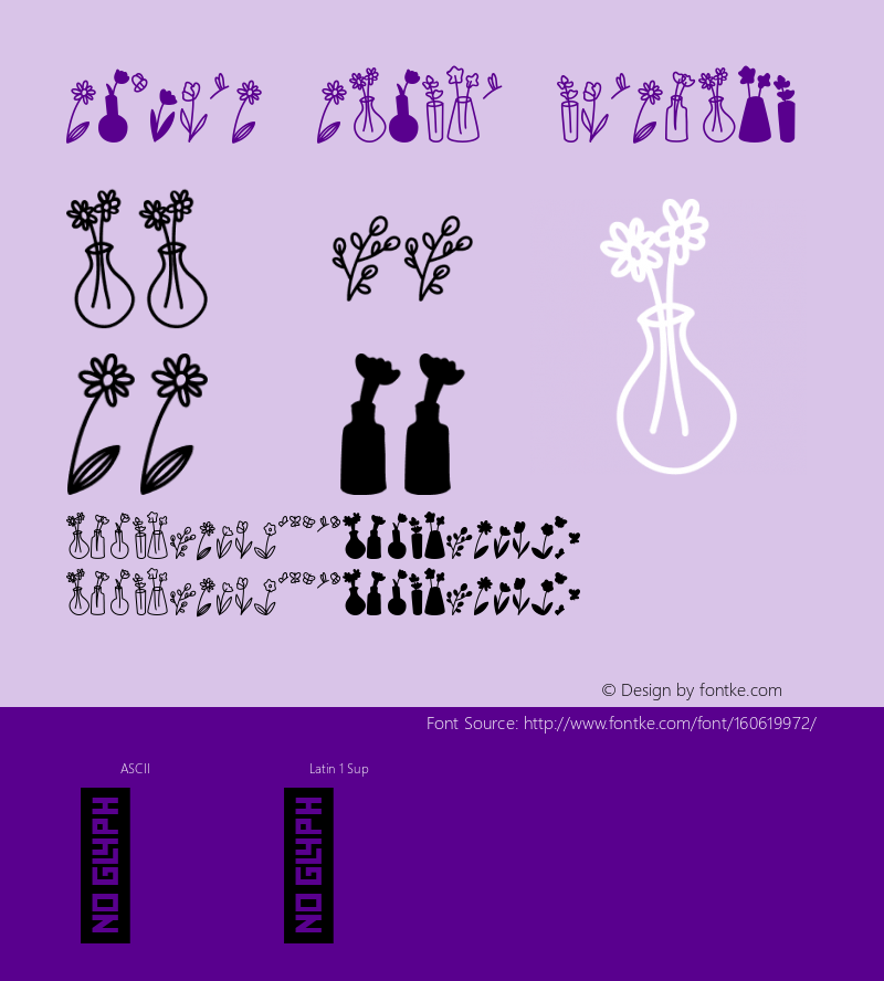 Growing Garden Dingbats Version 1.000 Font Sample