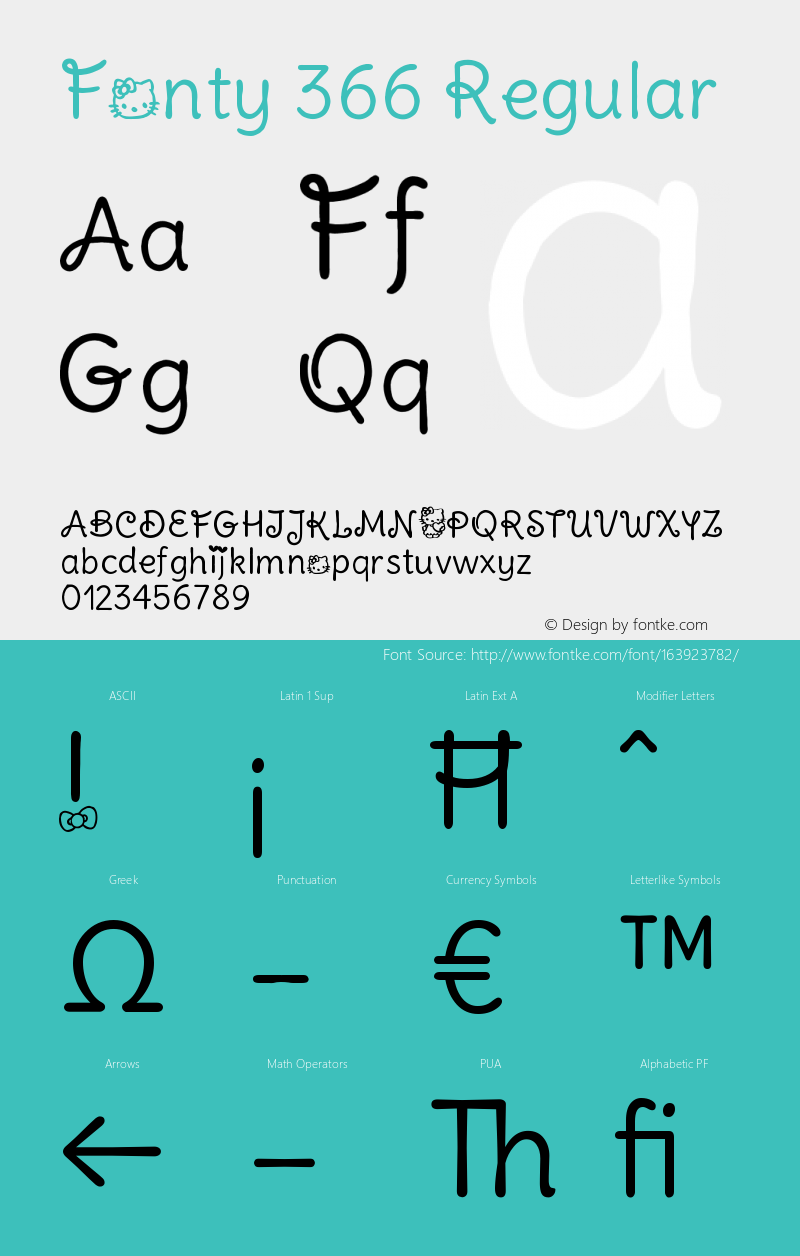 Fonty 366 1.0 Font Sample