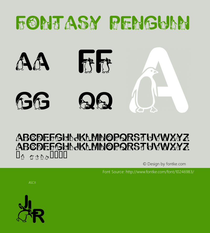 Fontasy Penguin Macromedia Fontographer 4.1 2/4/01 Font Sample