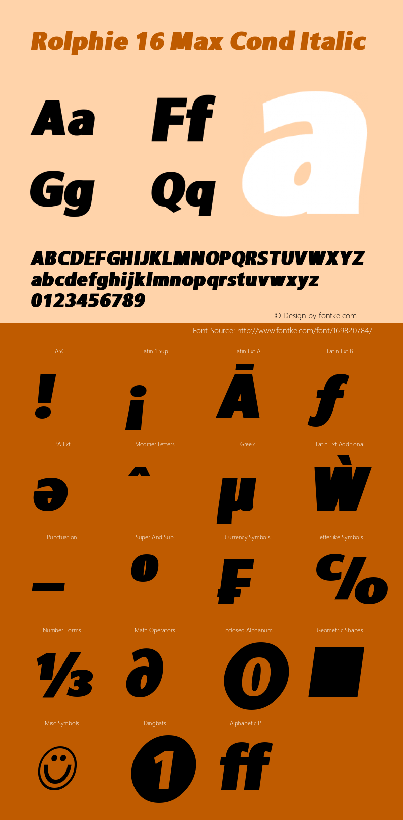 Rolphie Max Cond Italic Version 1.000 2019 initial release | web-TT图片样张