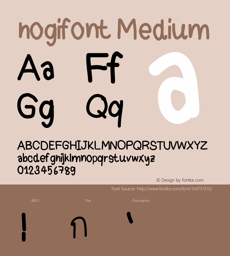 hogifont Version 001.000 Font Sample