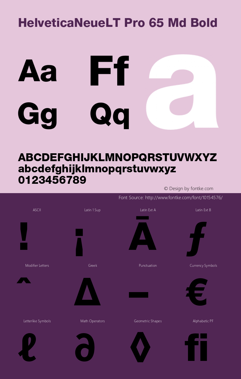 HelveticaNeueLT Pro 65 Md Bold Version 1.000;PS 001.000;Core 1.0.38 Font Sample