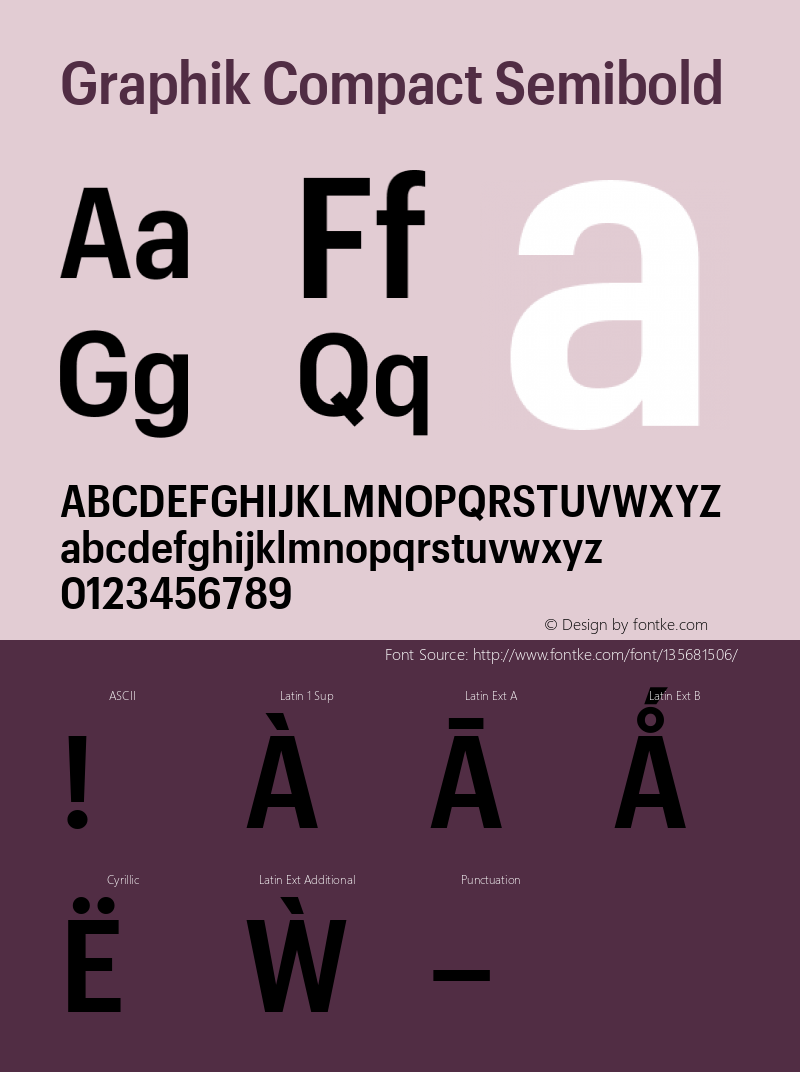 Graphik Compact Semibold 1.001 Font Sample