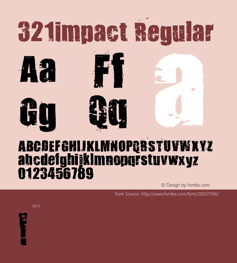 321impact Version 1.0 Extracted by ASV http://www.buraks.com/asv Font Sample