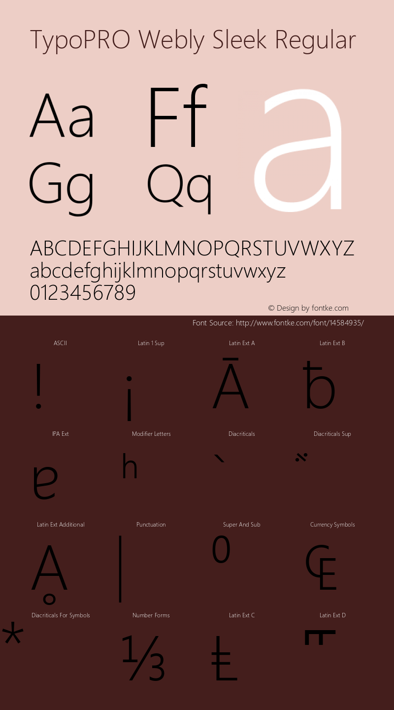 TypoPRO Webly Sleek Regular Version 0.10 January 23, 2013 Font Sample