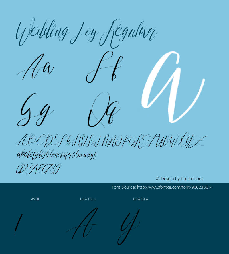 Wedding Joy Version 1.001;Fontself Maker 3.5.3 Font Sample
