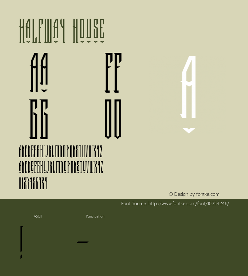 Halfway House 001.000 Font Sample