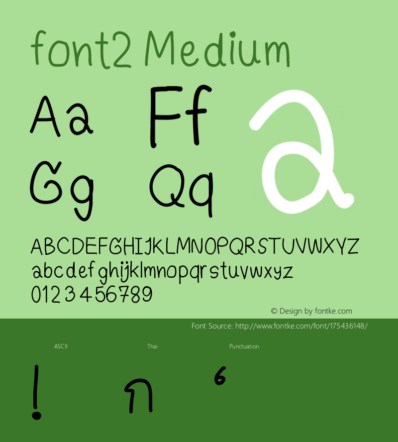 font2 Version 001.000图片样张