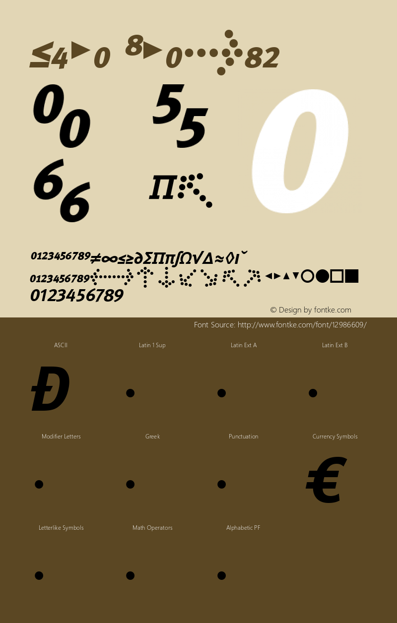 Meta Italic 004.301 Font Sample