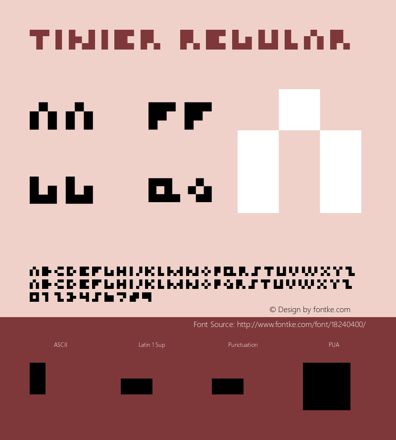 Tinier Regular Version 1.00 Font Sample