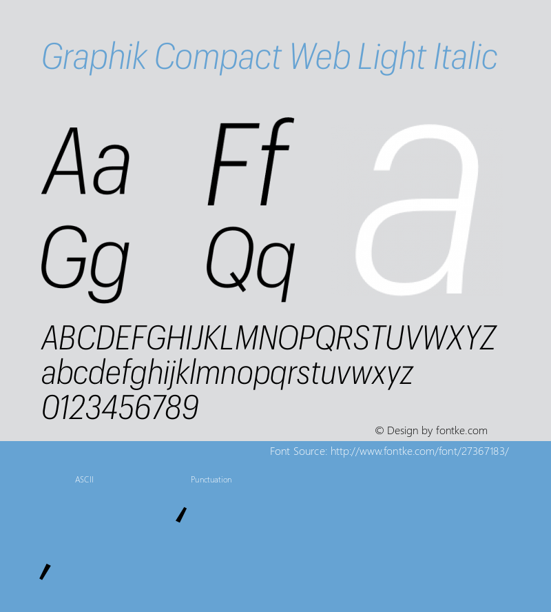 Graphik Compact Web Light Italic Version 1.1 2017 Font Sample