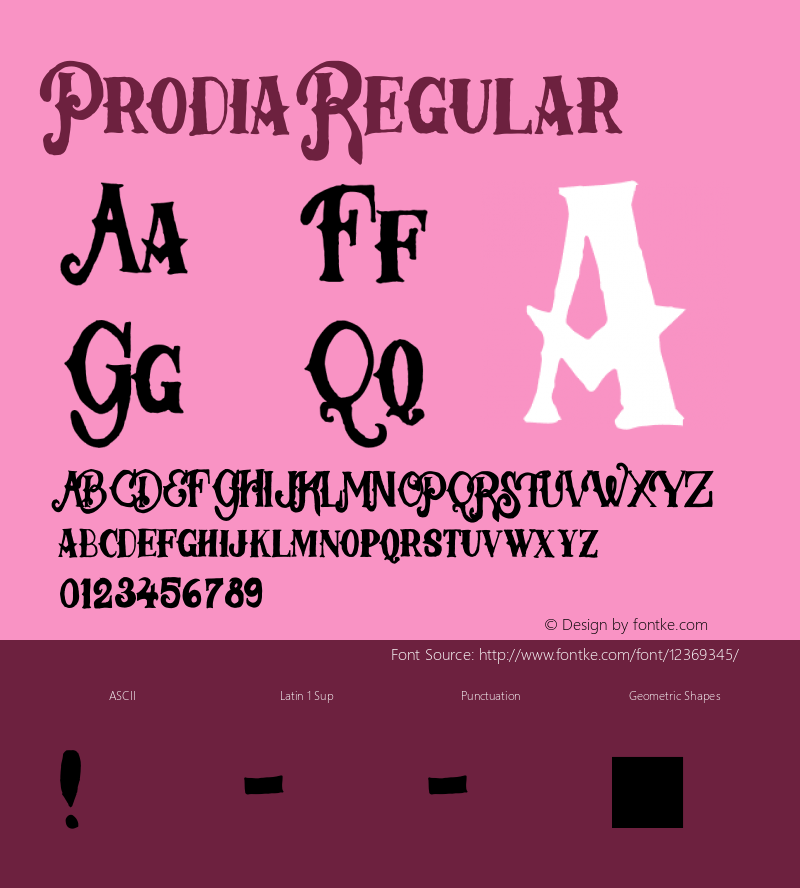 Prodia Regular Version 1.000;PS 001.001;hotconv 1.0.56 Font Sample